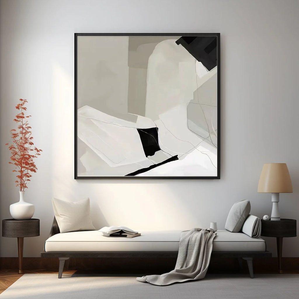 Abstract Painting "Whispers of a Moonlit Night"