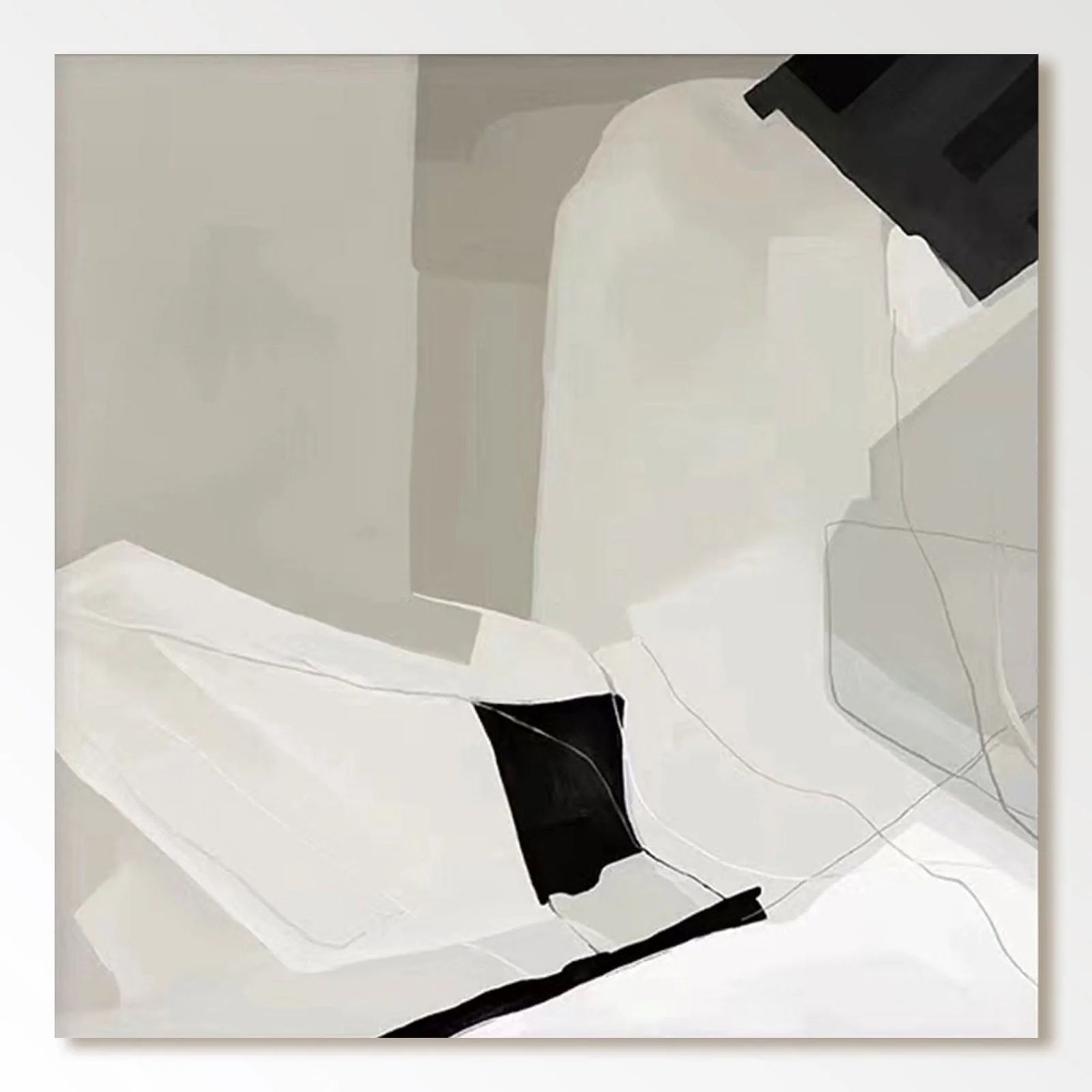 Abstract Painting "Whispers of a Moonlit Night"