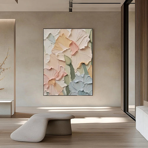 Plaster Painting "Élise Ivoire”