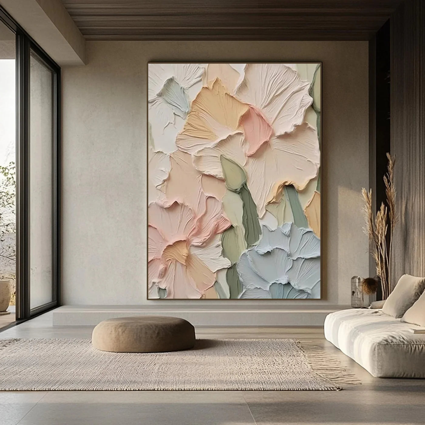 Plaster Painting "Élise Ivoire”